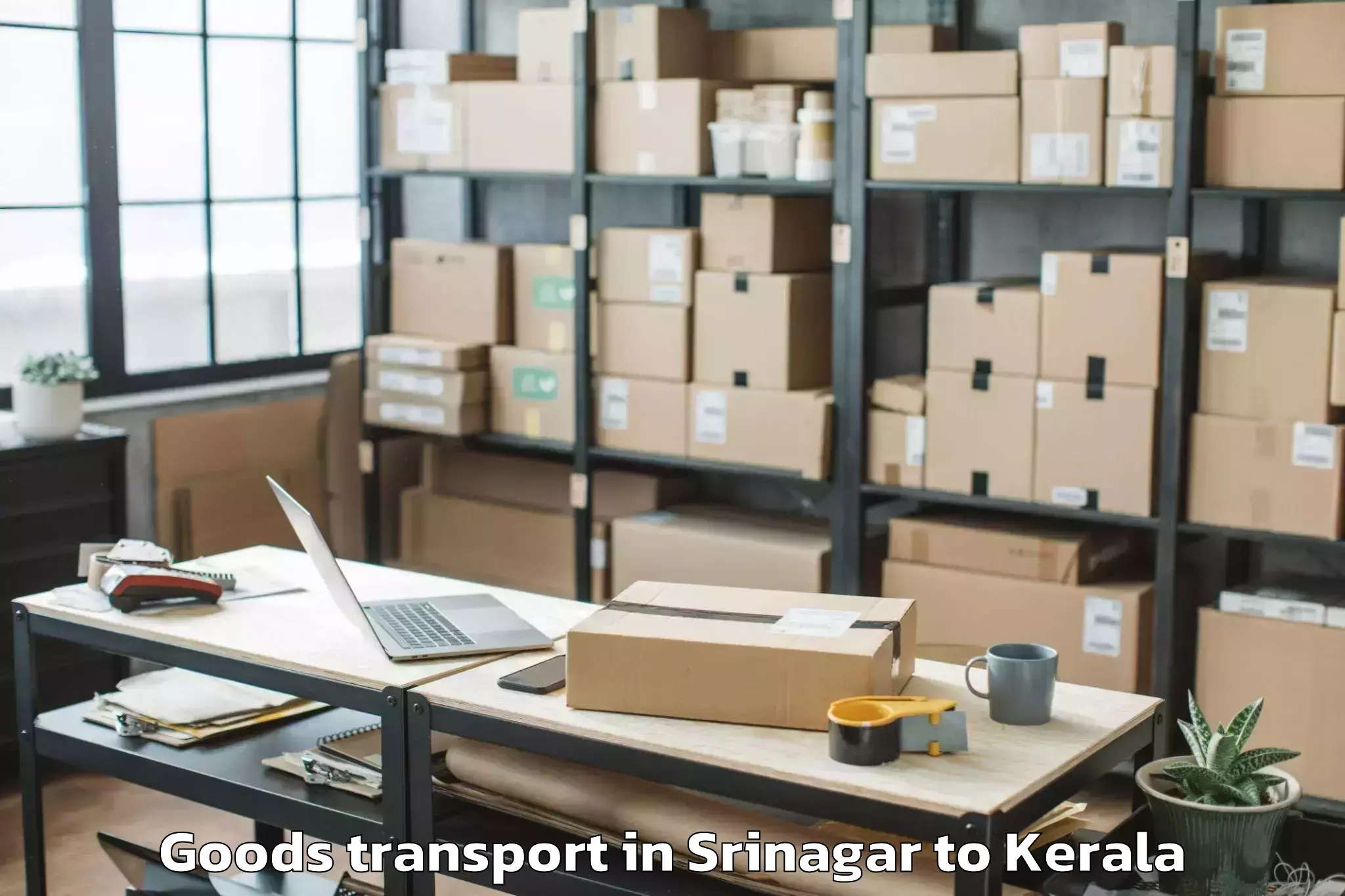 Leading Srinagar to Ernakulam Goods Transport Provider